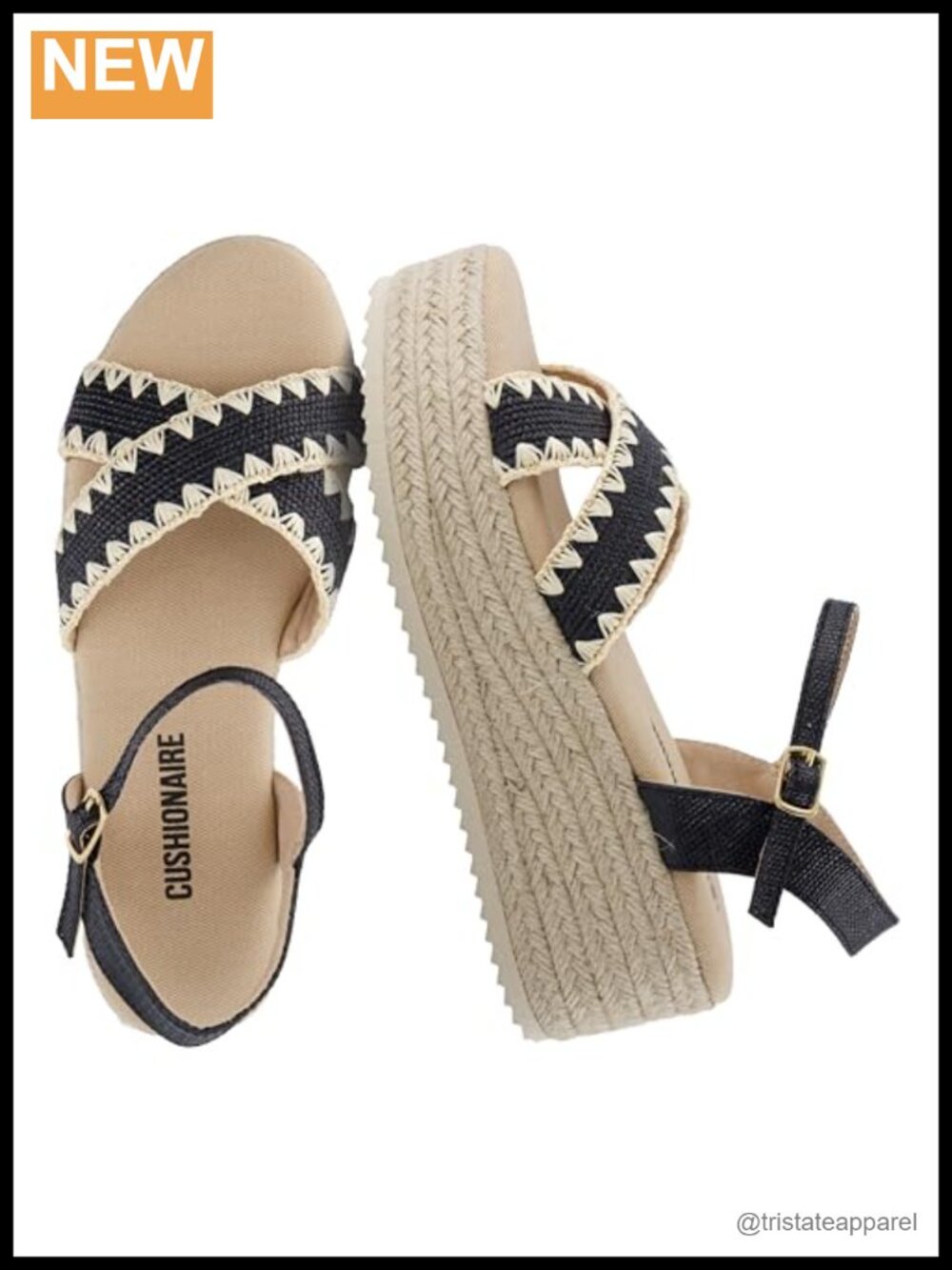 Raffia espadrille platform sandals with adjustable ankle strap